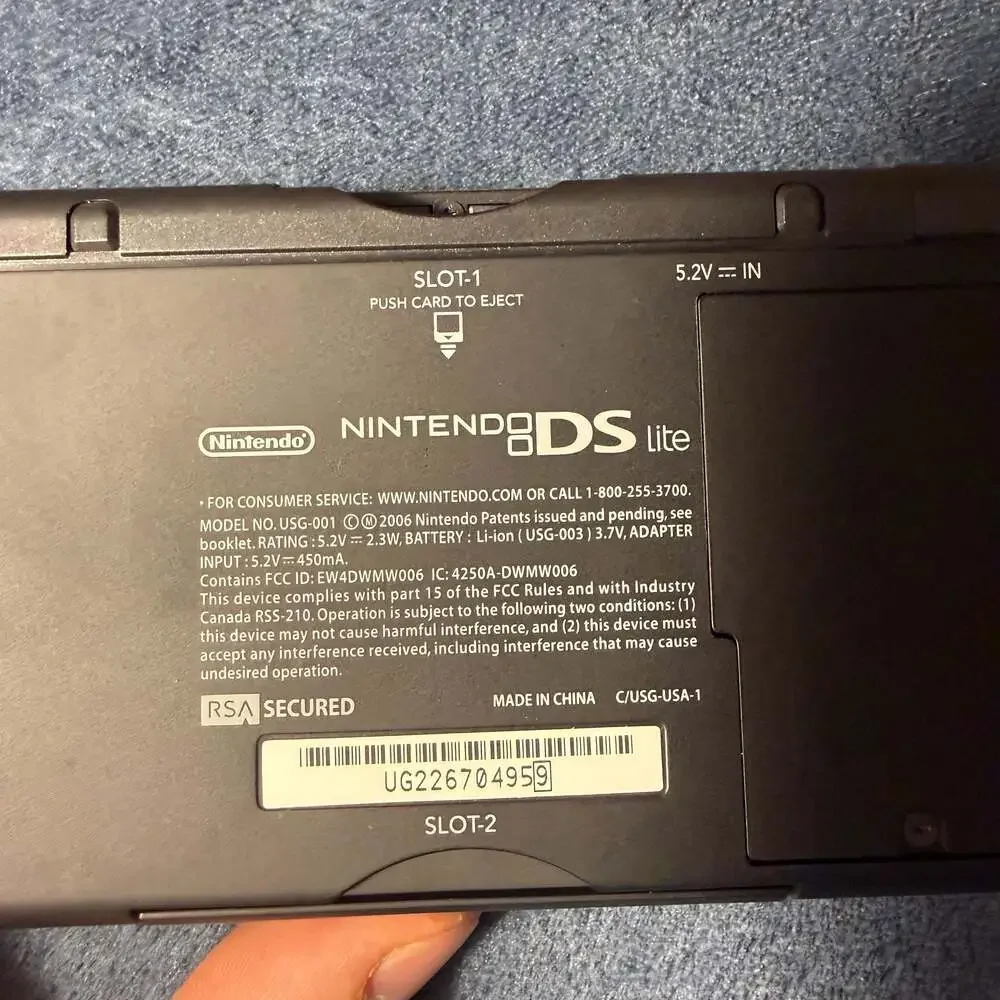 Nintendo DS Lite CRIMSON RED/BLACK Handheld Video Game Console System NEW